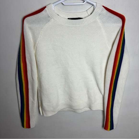 New York & Company Tops - Vintage 90s NY & Co Rainbow Sweater Women's Size Small Pride Unisex